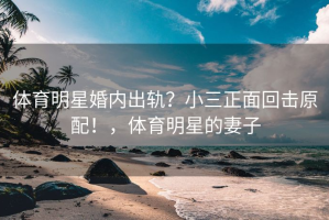 体育明星婚内出轨？小三正面回击原配！，体育明星的妻子