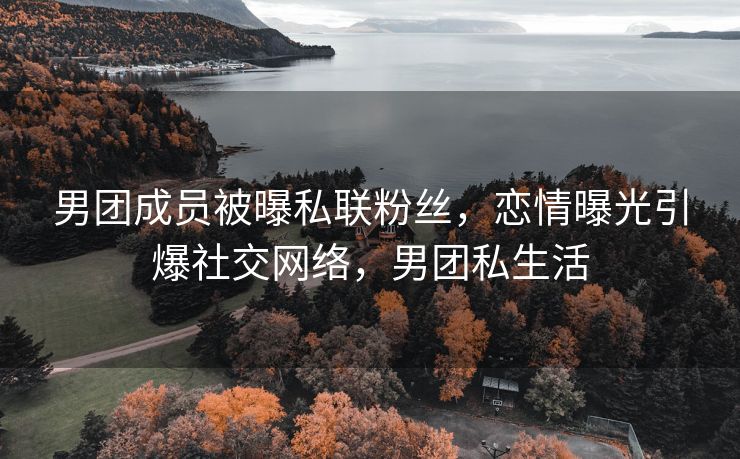 男团成员被曝私联粉丝，恋情曝光引爆社交网络，男团私生活