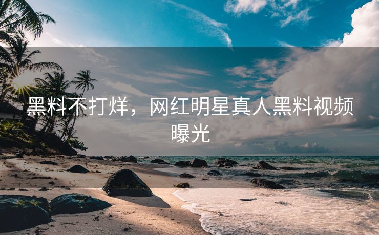 黑料不打烊，网红明星真人黑料视频曝光