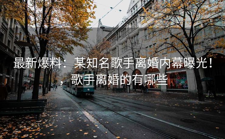 最新爆料：某知名歌手离婚内幕曝光！，歌手离婚的有哪些