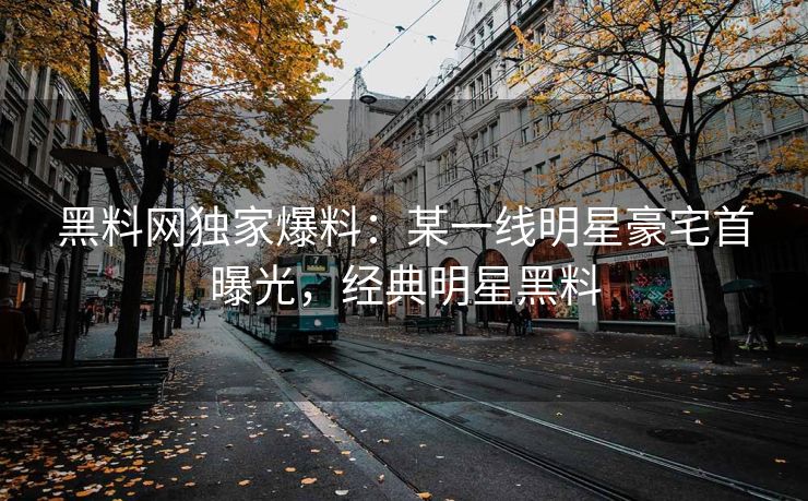 黑料网独家爆料：某一线明星豪宅首曝光，经典明星黑料